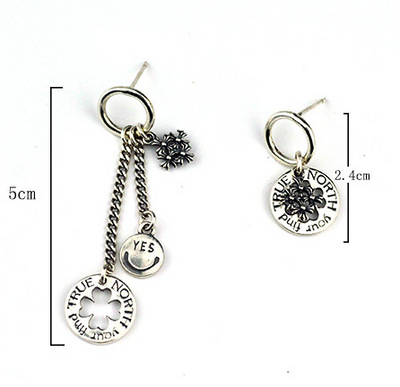 Aretes Geométricos de Plata S925 para Mujer con Etiqueta - Image 6