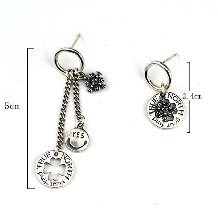 Aretes Geométricos de Plata S925 para Mujer con Etiqueta - Image 6