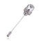 Vintage Crystal Flower Men Suit Brooch Pin Simple Rose Flower 5style