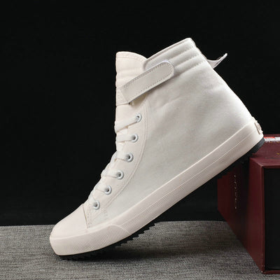 Zapatos de lona para estudiantes con cierre de velcro