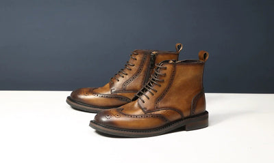 Botas de Cuero Casual para Hombre con Suela Gruesa y Estilo Moderno - Image 16