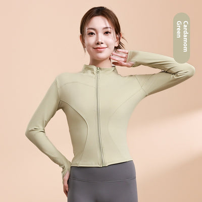 Chaqueta Deportiva de Yoga Ajustada para Mujer de Secado Rápido - Image 8