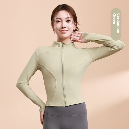 Chaqueta Deportiva de Yoga Ajustada para Mujer de Secado Rápido - Image 8