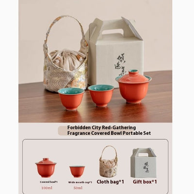 Juego de Té Cerámica Anticalor con Taza Portátil - Set Kung Fu - Image 6
