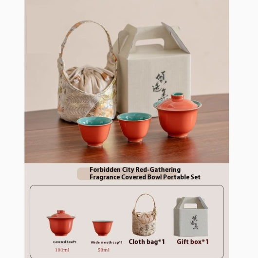 Juego de Té Cerámica Anticalor con Taza Portátil - Set Kung Fu - Image 6