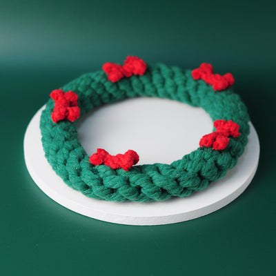 Juguete Dental Navideño para Perros con Cuerda de Algodón - Image 11
