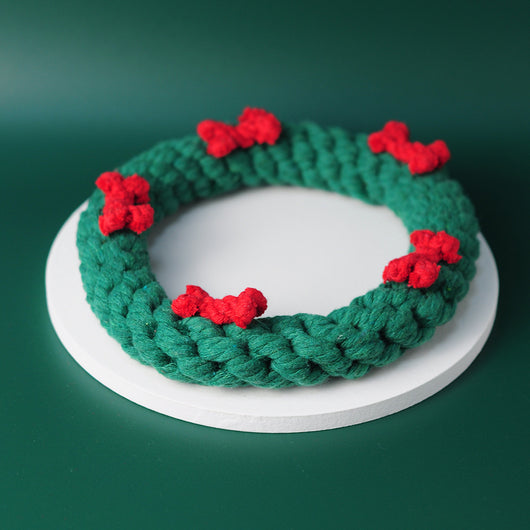 Juguete Dental Navideño para Perros con Cuerda de Algodón - Image 11