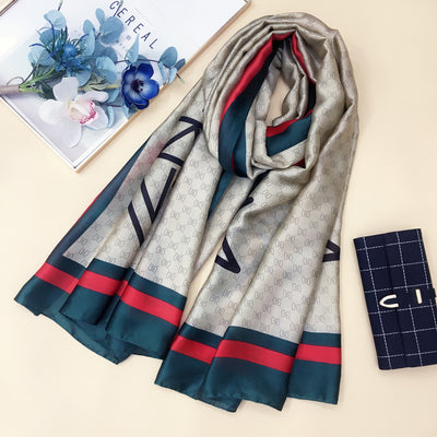 Bufanda de Seda Larga para Mujer - Primavera y Otoño - Image 13