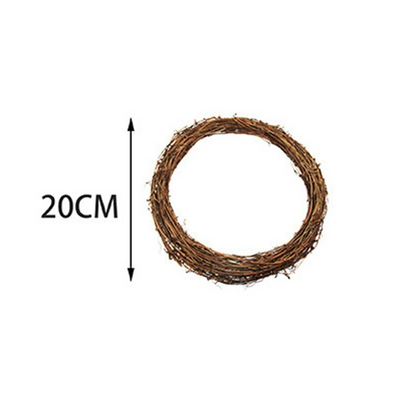Corona de Ratán Natural Tejida para Decoración del Hogar - Image 7