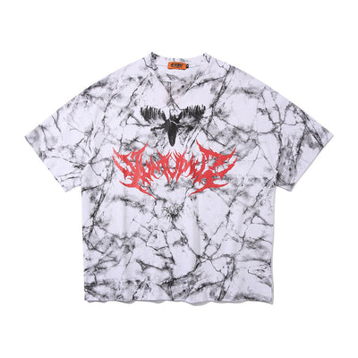 Playera Gráfica Efecto Humo Sucio - Image 7