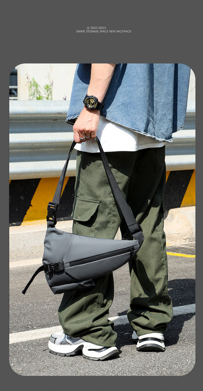 Bolsa Pecho Motociclista Derm Men Triangle - Crossbody Versátil - Image 25