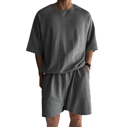 Conjunto Deportivo Hombre Shorts y Playera Terry Cuello Redondo - Image 3