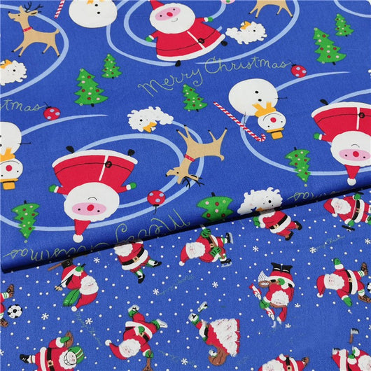 Tela de Algodón Twill Estampado Navideño para Ropa de Cama - Image 12