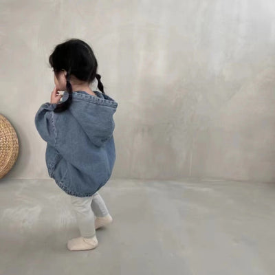 Sudadera Denim con Capucha para Bebés Niños y Niñas - Image 4