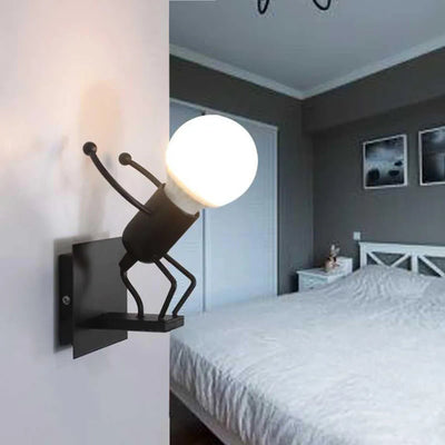 Lámpara de Villano Cartoon para Mesita de Noche - Diseño Minimalista en Hierro - Image 18