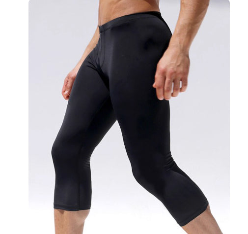 Pantalones Cortos Ajustados de Cintura Baja en Algodón Puro para Hombre - Image 5