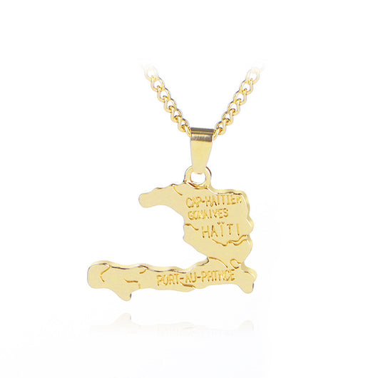 Collar con Dije del Mapa de Haití - Image 10