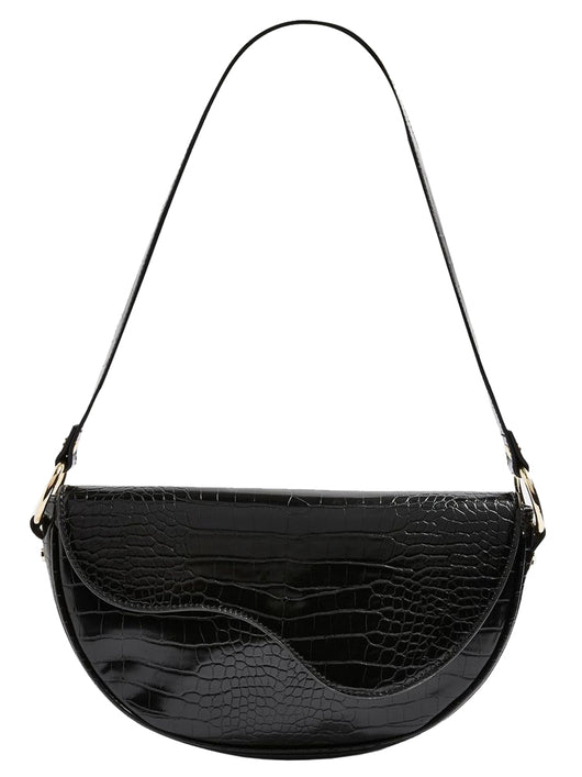 Bolso Bandolera Media Luna con Textura y Diseño Exclusivo - Image 12