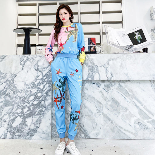 Conjunto de Dos Piezas Europeo para Mujer - Blazer y Pantalón Otoño