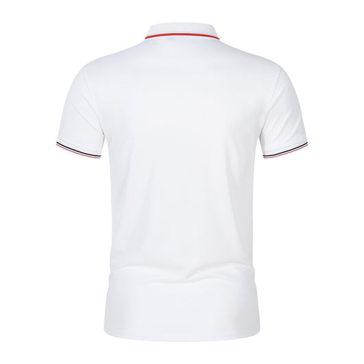 Polo Clásico Liso para Hombre con Cuello de Pie y Mangas Cortas - Image 16