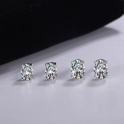 Aretes de Plata 925 con Moissanita de Gran Quilate - Image 2