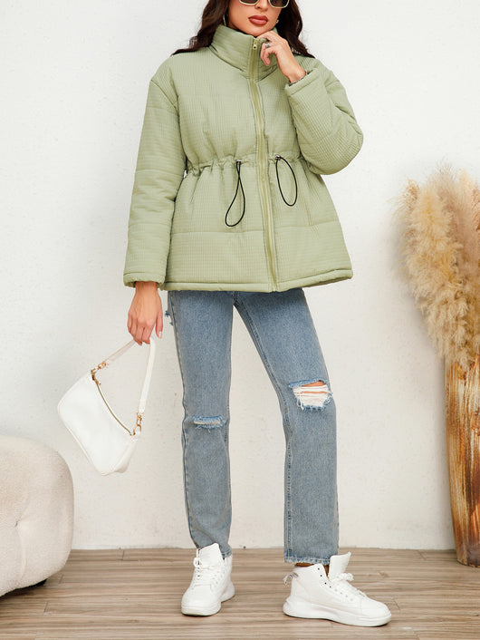 Chaqueta de Algodón con Cintura Ajustable y Cordones - Image 14