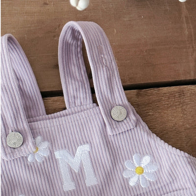 Falda Suspender con Bordado de Lavanda para Niña - Primavera y Otoño - Image 12
