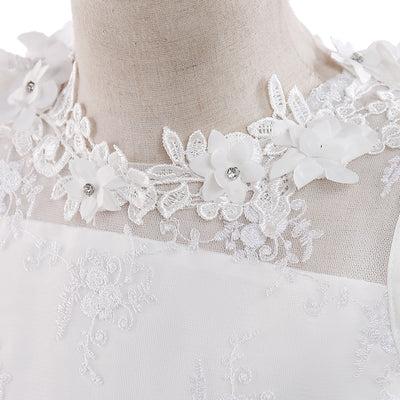 Vestido de Gala Infantil con Encaje - Traje de Concierto para Niñas - Image 8