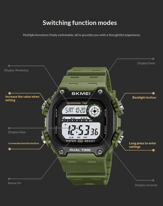 Reloj Inteligente Deportivo Multifuncional para Hombre y Mujer - Image 9