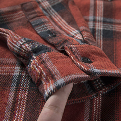 Camisa Casual Retro Gruesa Talla Grande Manga Larga para Hombre - Image 4