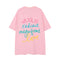 Camiseta Unisex con Estampado de Letras Pintadas a Mano