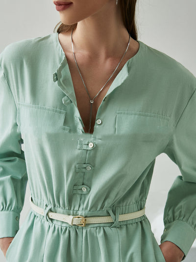 Blusa Ejecutiva Manga Larga con Encaje - Diseño Slim Moderno - Image 7