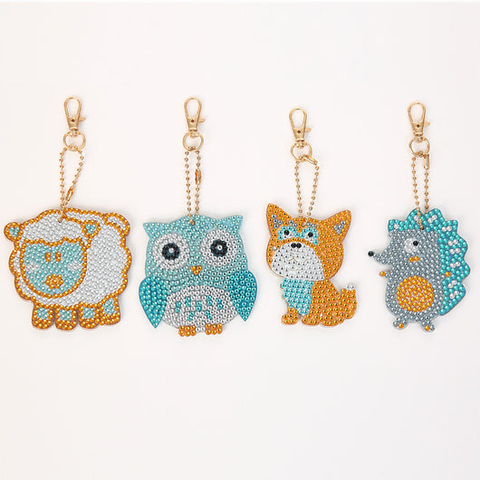 Llavero Diamante DIY Serie Animales Infantiles