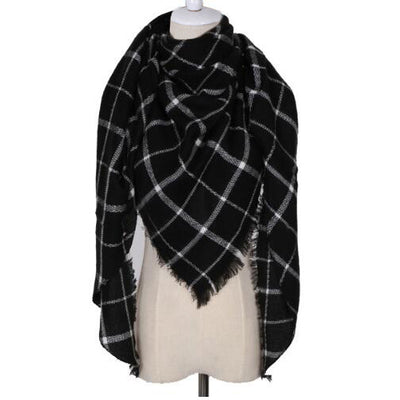 Bufanda Chal Triangular de Cachemira para Invierno - Estilo Europeo y Americano - Image 24