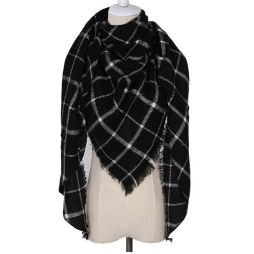 Bufanda Chal Triangular de Cachemira para Invierno - Estilo Europeo y Americano - Image 24