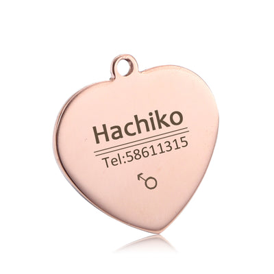 Placa de Identificación para Mascotas en Acero Titanio con Grabado Personalizado - Image 12