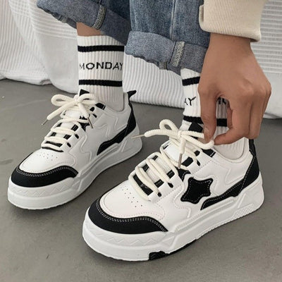Zapatillas Casuales Coreanas para Mujer con Suela Gruesa - Estilo Skate Versátil - Image 10