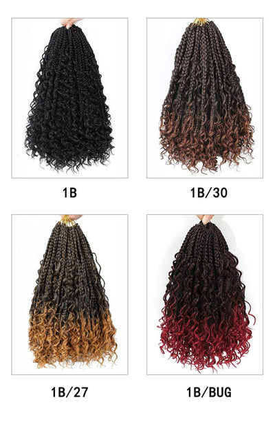 Peluca de Cabello Sintético con Trenzas de Tres Hilos - Image 16