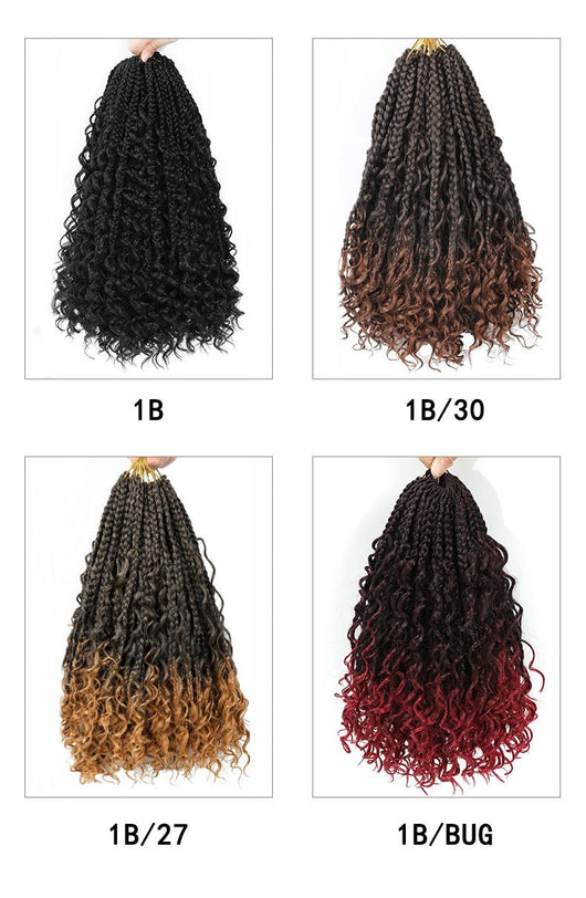 Peluca de Cabello Sintético con Trenzas de Tres Hilos - Image 16