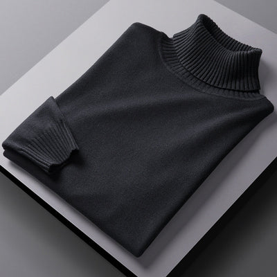 Suéter de Cuello Alto Hombre con Solapas - Diseño Moderno y Cálido - Image 8