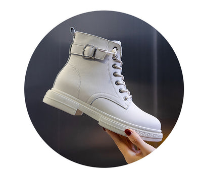 Botas Casuales Forradas en Fleece para Mujer - Botines Cálidos Tipo Tubo - Image 4