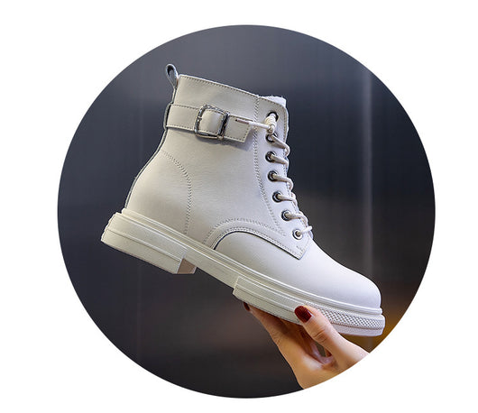 Botas Casuales Forradas en Fleece para Mujer - Botines Cálidos Tipo Tubo - Image 4