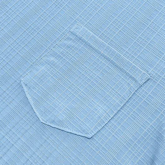 Camiseta Hombre Bambú Lino Artificial Suelta Transpirable Cuello V Manga Corta - Image 26