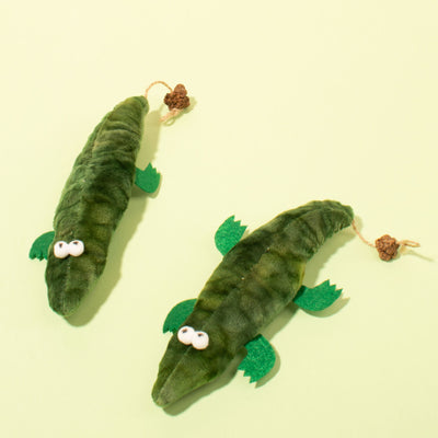 Juguete de Cocodrilo de Peluche con Catnip y Menta para Gatos - Image 4