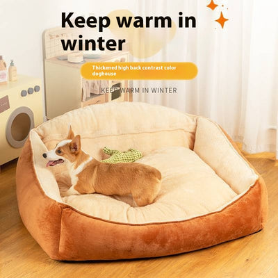 Cama Térmica para Perros Grandes con Colchón Desmontable y Lavable