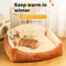 Cama Térmica para Perros Grandes con Colchón Desmontable y Lavable