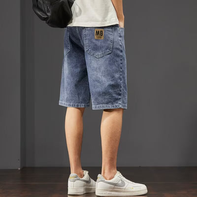 Shorts de Mezclilla Rectos Ligeros para Hombre - Perfecto para Verano - Image 14
