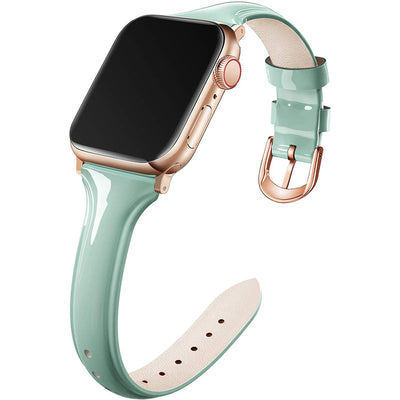 Correa de Cuero Charol para Apple Watch 6SE - Diseño Exclusivo para Muñecas Pequeñas - Image 12