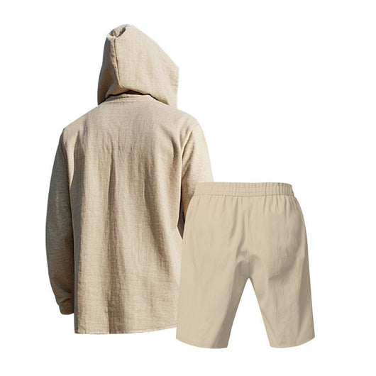 Traje de Lino Hombre Suelto y Transpirable - Image 35