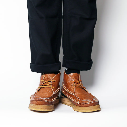 Zapatos de Trabajo Artesanales de Cuero Vacuno con Costura Manual y Punta Cuadrada